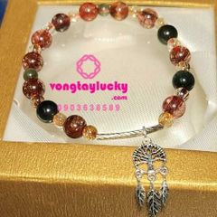 vòng tay may mắn, vòng phong thủy, vòng phong thủy cát tường, vòng tay thạch anh tóc, vòng tay đá thạch anh