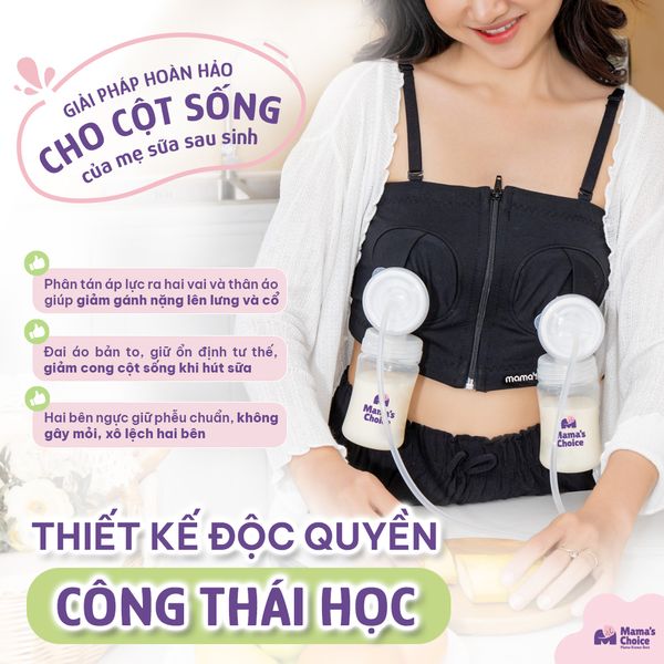 Áo Hút Sữa Rảnh Tay thiết kế công thái học