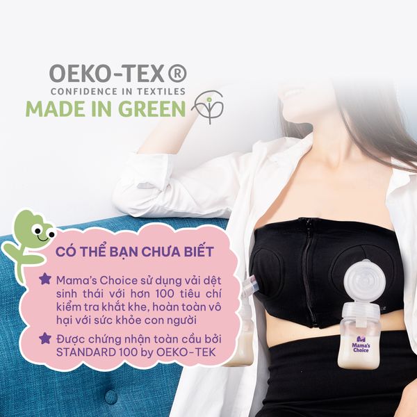 Áo Hút Sữa Rảnh Tay đạt chứng nhận an toàn