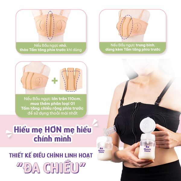 Áo Hút Sữa Rảnh Tay thiết kế thông minh