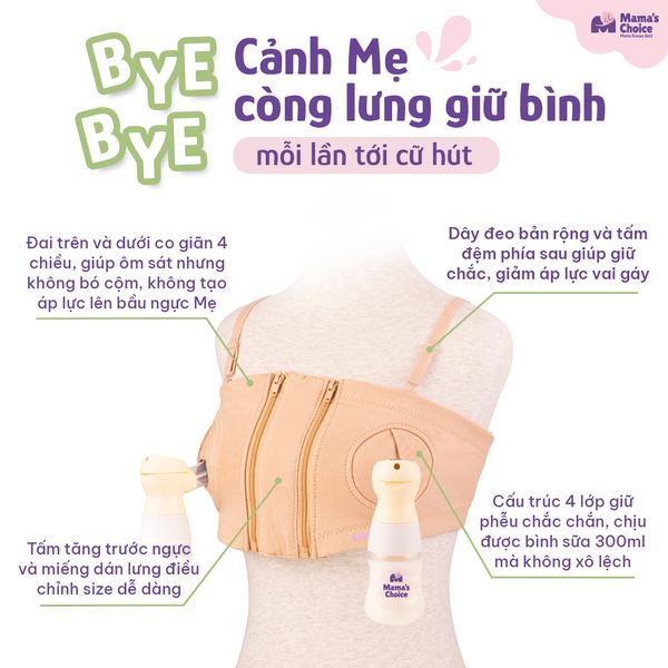 Cấu tạo Áo Hút Sữa Rảnh Tay