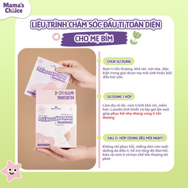 Miếng dán lạnh - Liệu trình chăm sóc bầu ti toàn diện