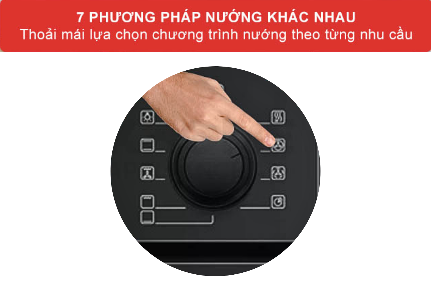 Lò nướng Bosch HBA534EB0K Series 4 được trang bị 7 phương pháp gia nhiệt chính