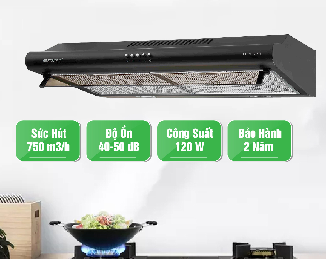 Hệ thống lọc dầu mỡ và khử mùi hiệu quả