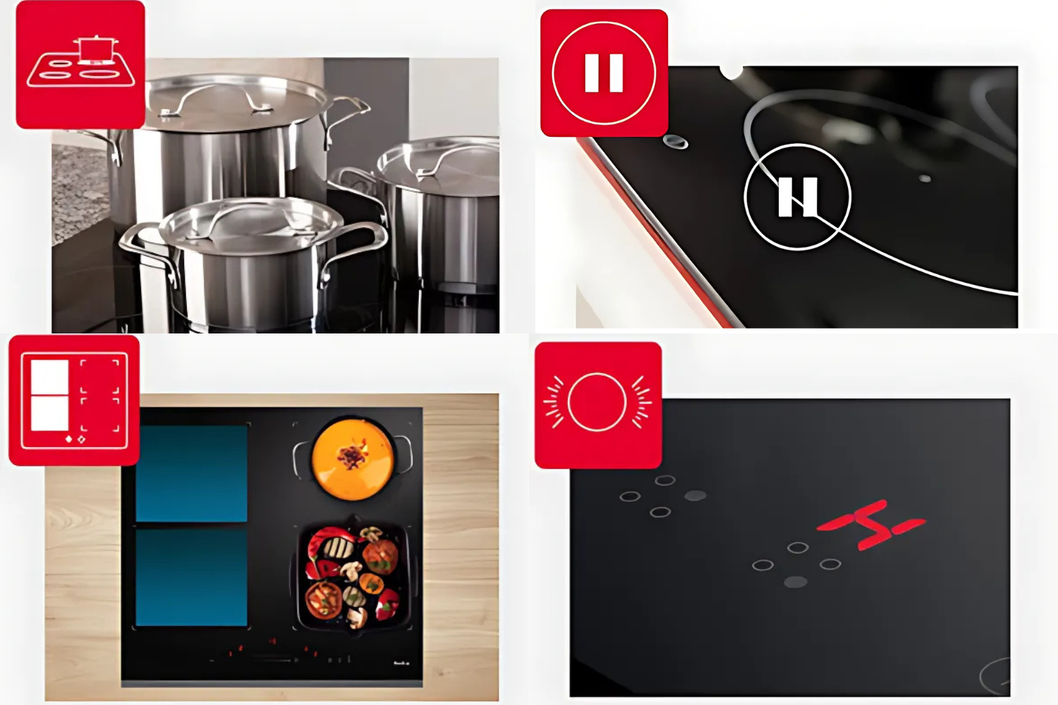bếp từ HC-I604D được trang bị một loạt các tính năng an toàn tiên tiến