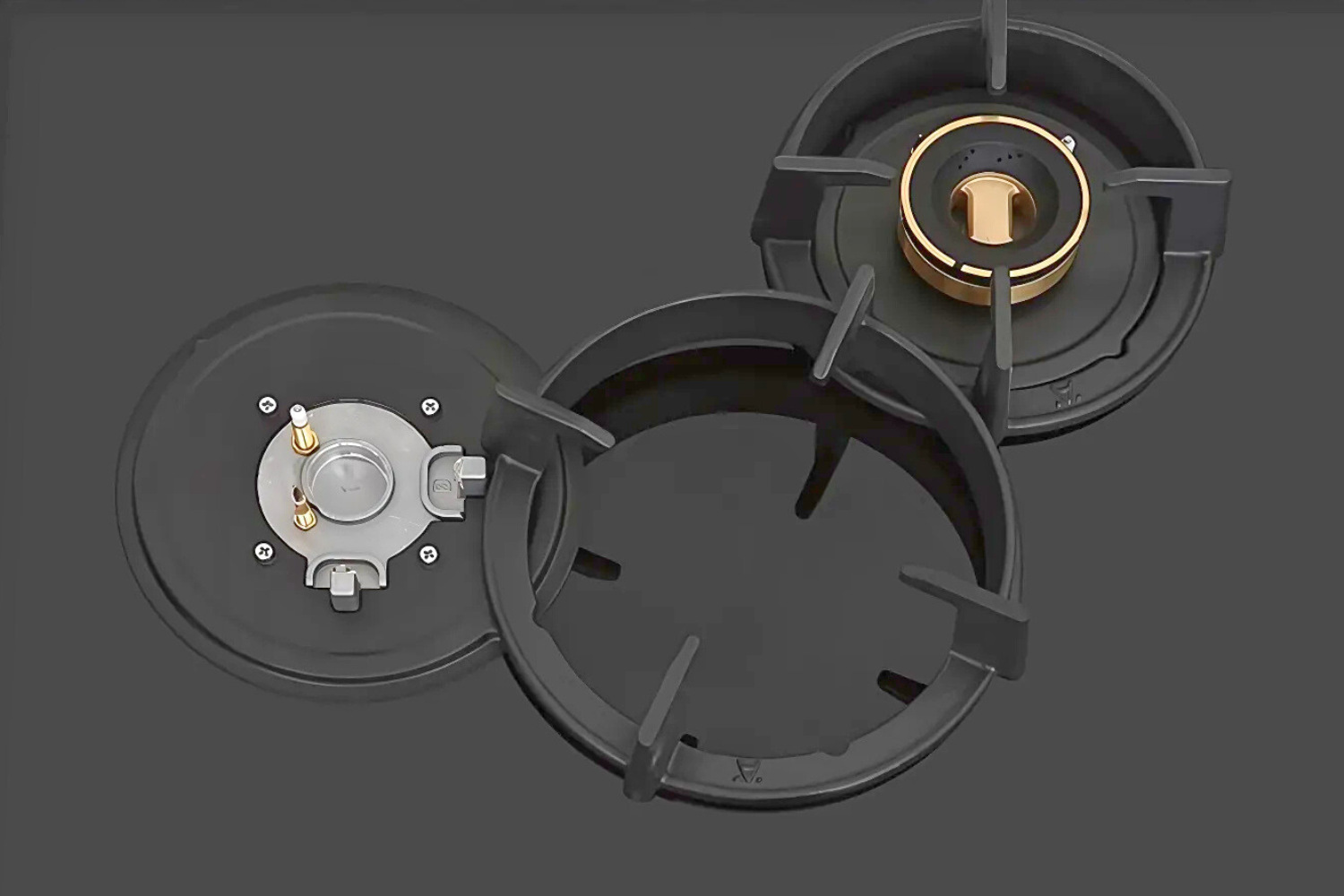 Bếp Hafele HC-G783B được thiết kế đầu hâm ở 2 bên vùng nấu, mang lại sự tiện lợi vượt trội