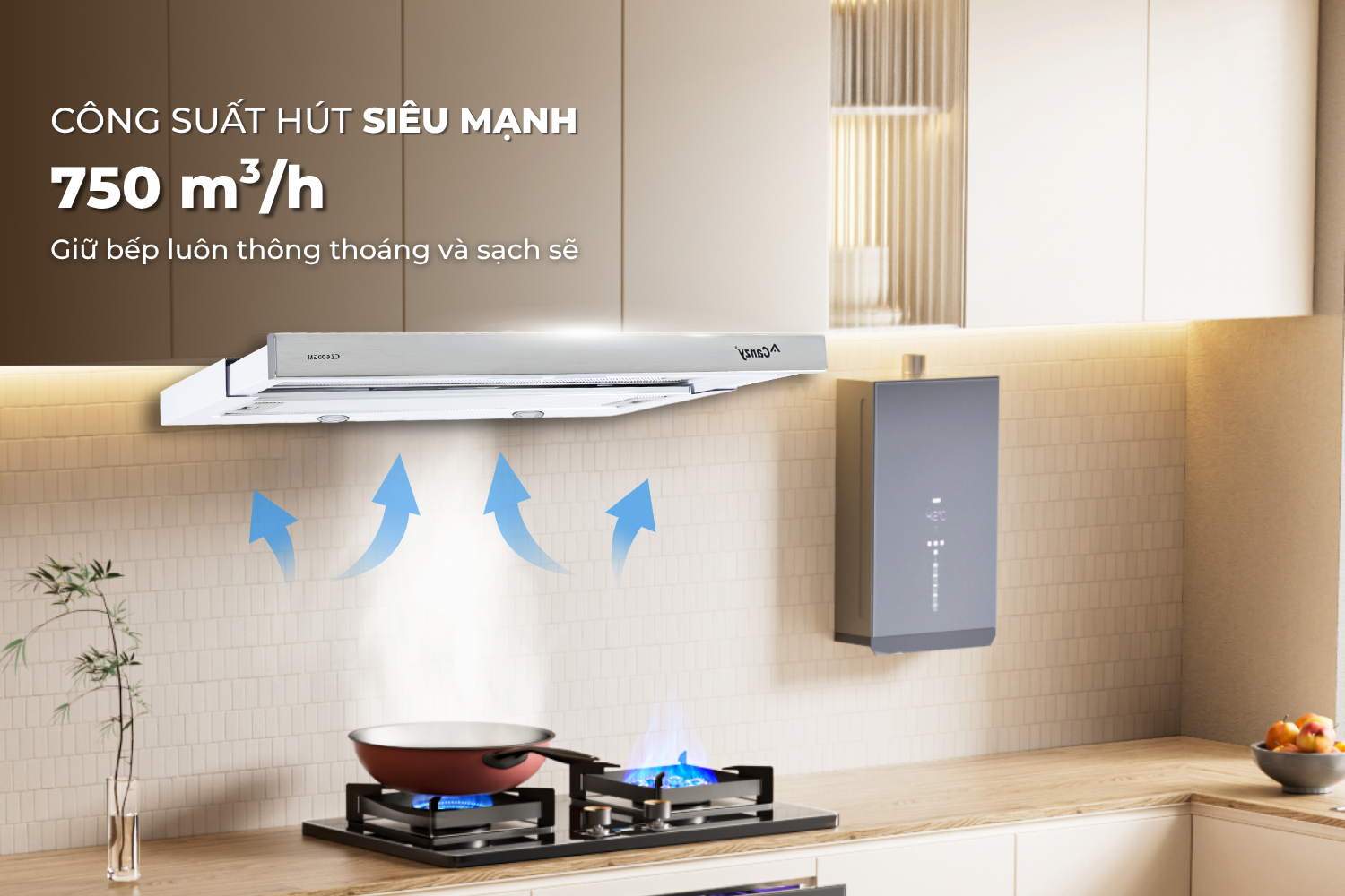 Máy hút mùi âm tủ Canzy CZ 600GM