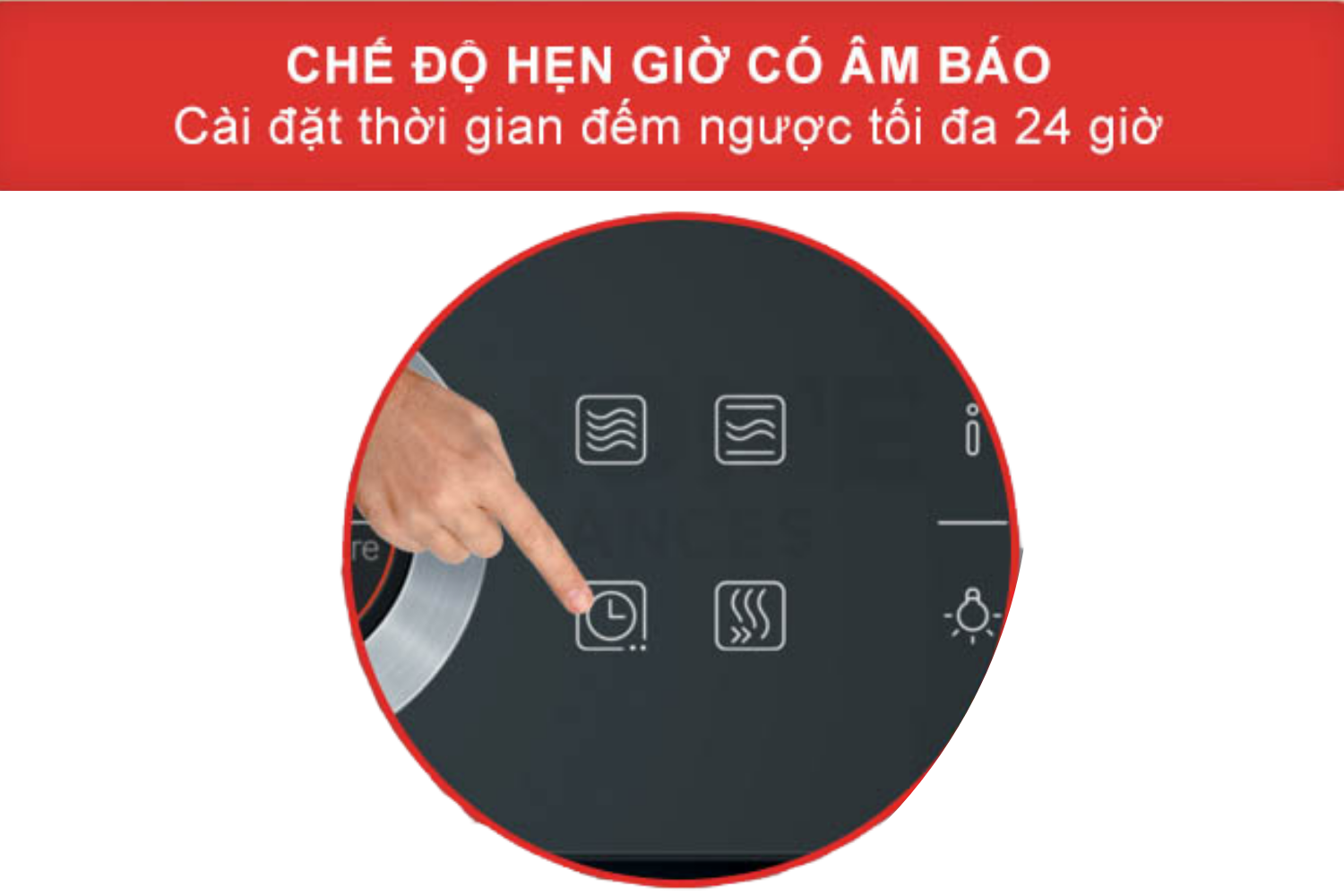 Lò nướng Bosch CMG633BB1 Series 8 có thể hen giờ đến 24 tiếng