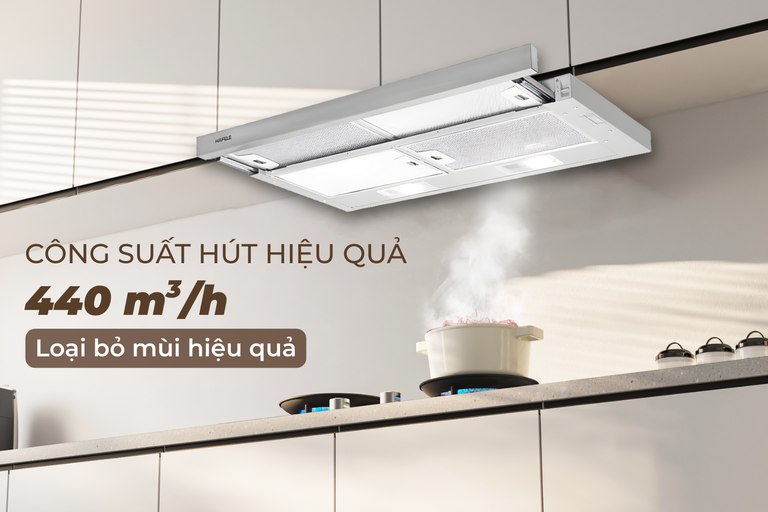 Máy hút mùi Hafele HH-S70A hiệu suất hút mùi ấn tượng