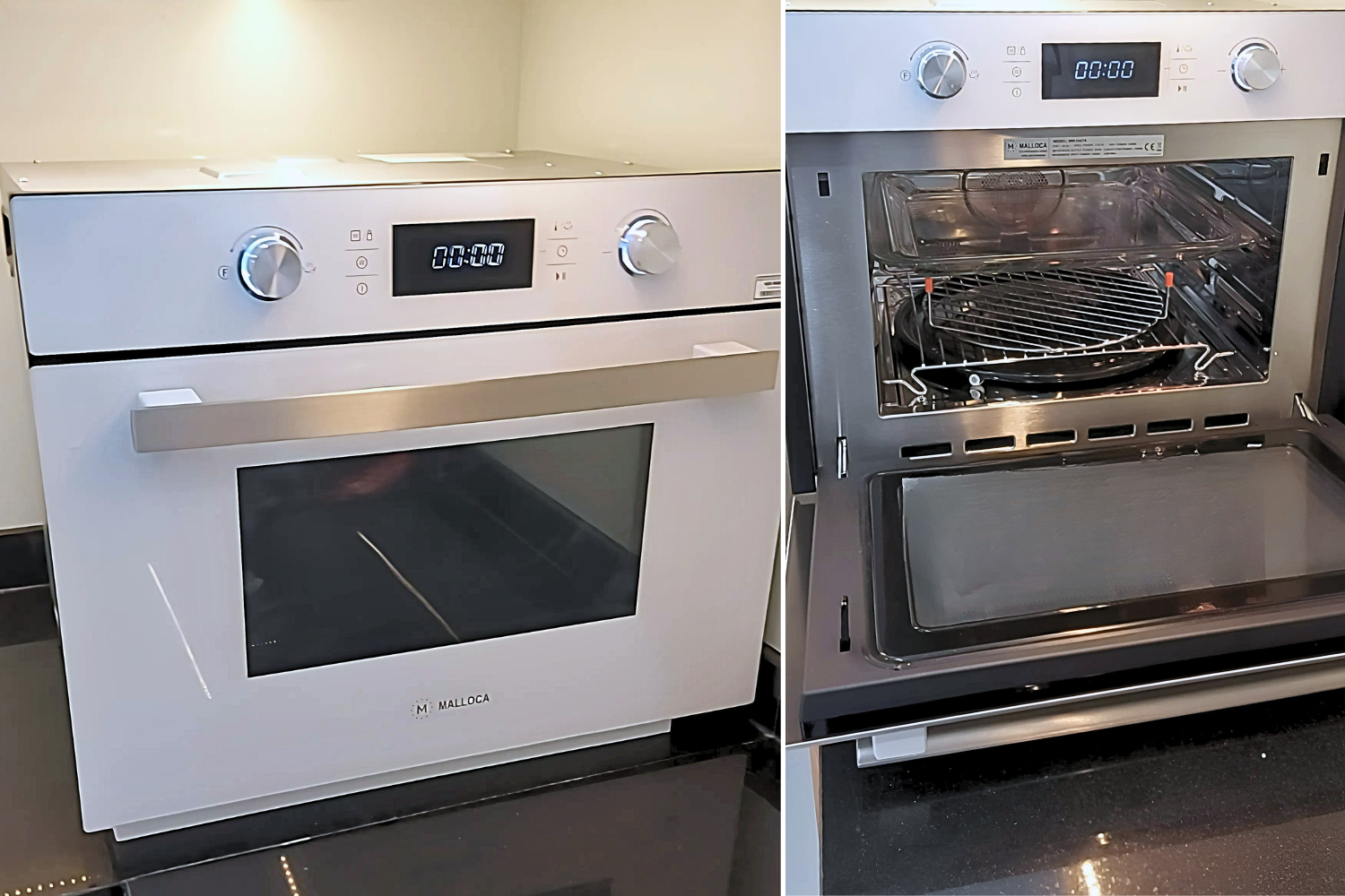 Cửa lò được làm từ kính dày dặn, giúp tránh thất thoát nhiệt