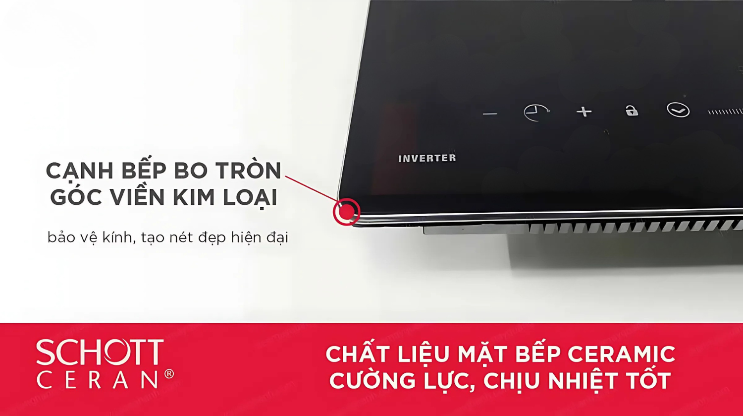 Bếp từ Hafele HC-I3732A nổi bật với kiểu dáng âm tủ hiện đại