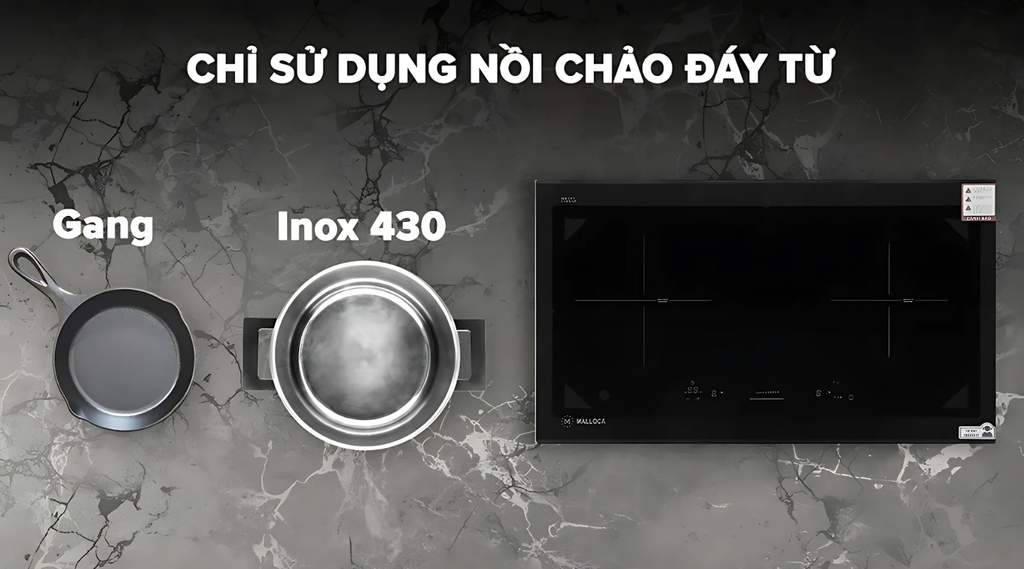 Tính năng nhận diện nồi nấu thông minh của sản phẩm