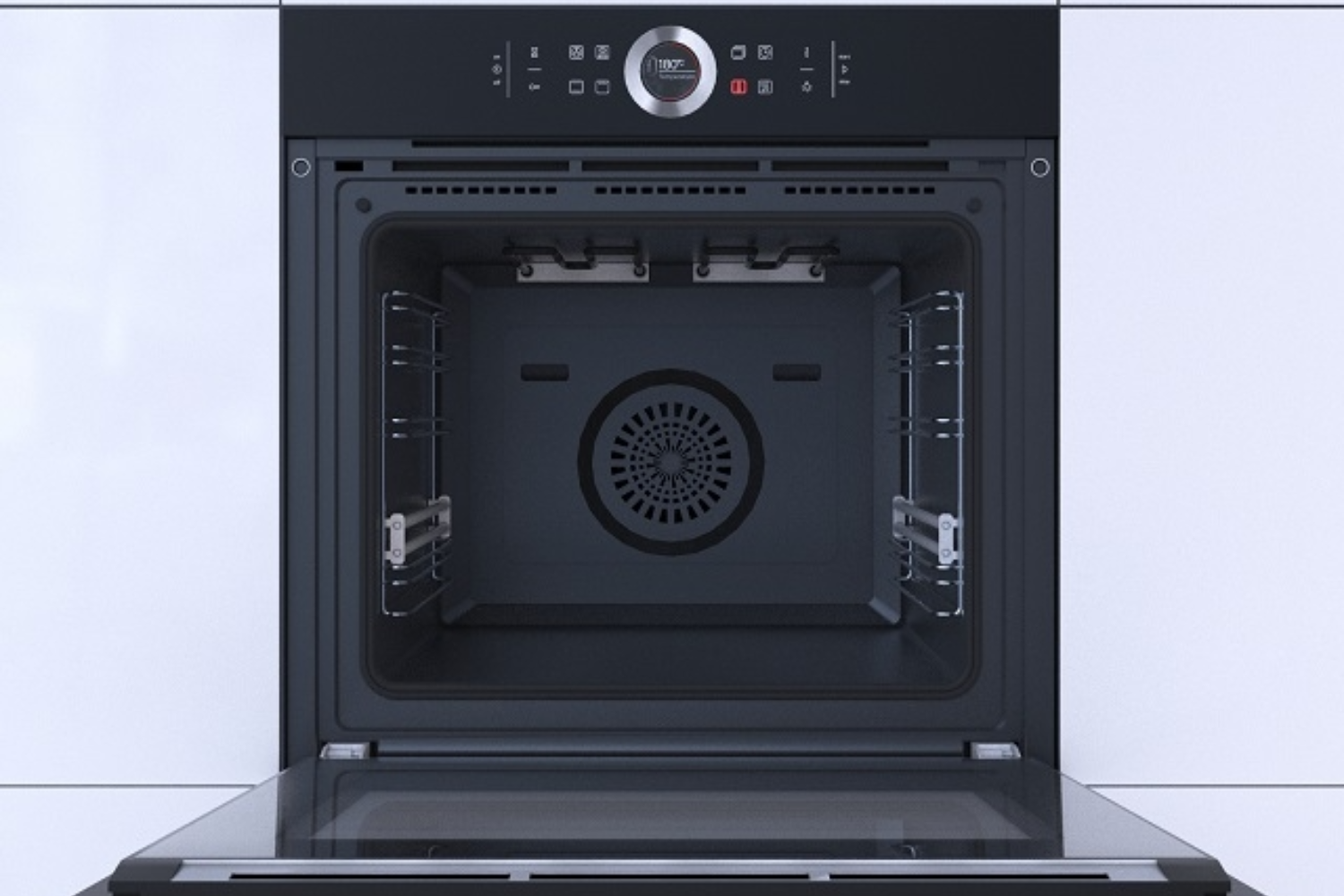 Lò nướng Bosch HBG675BB1 sở hữu khoang lò rộng rãi với dung tích thực 71 lít