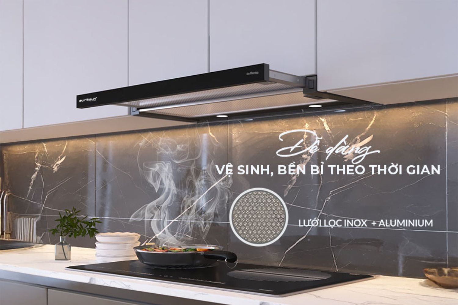 Máy hút mùi âm tủ Eurosun EH-70AF68B | 70cm