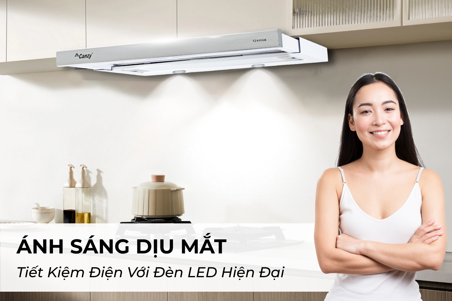 Máy hút mùi âm tủ Canzy CZ 600GM