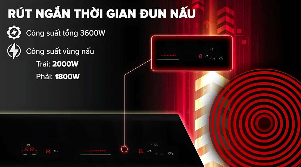 Rút ngắn thời gian nấu cùng tính năng Booster