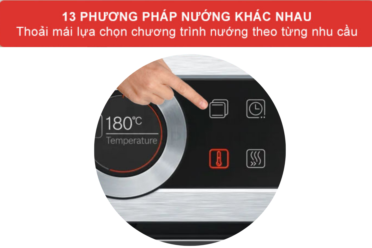 Lò nướng Bosch HBG634BS1 Series 8 được trang bị 13 phương pháp gia nhiệt đa dạng