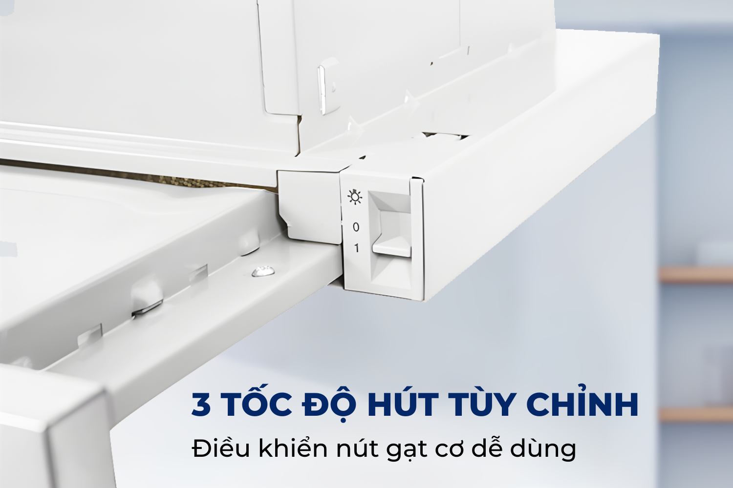 Máy hút mùi Hafele HH-S70A điều khiển nút gạt cơ