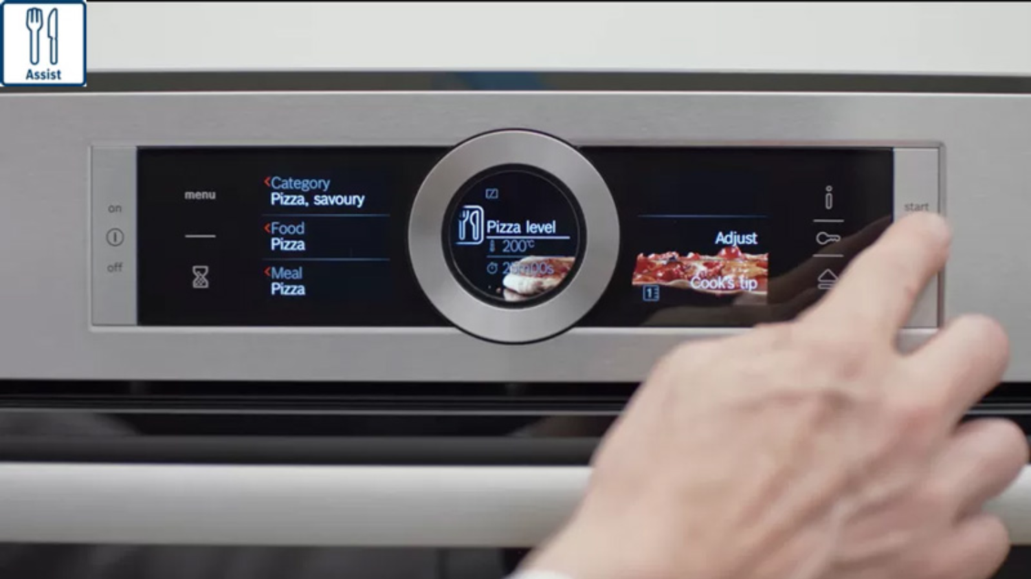 Lò nướng Bosch HBG6764S6B được trang bị bảng điều khiển cảm ứng TFT hiện đại