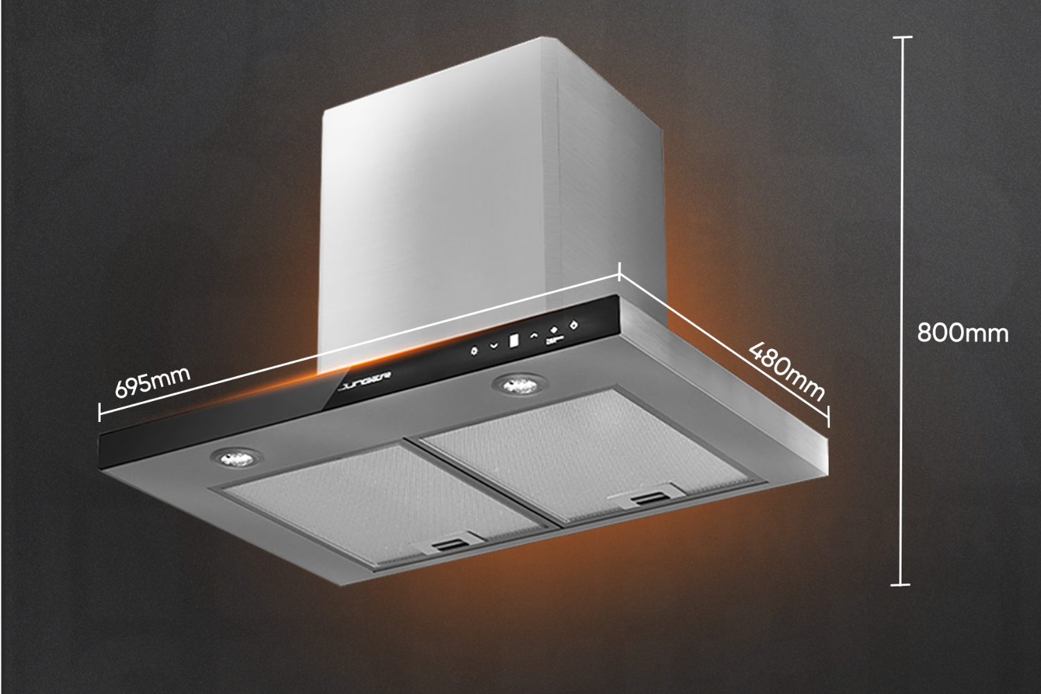 Máy hút mùi áp tường/âm tủ Junger HRJ-700 | 70cm