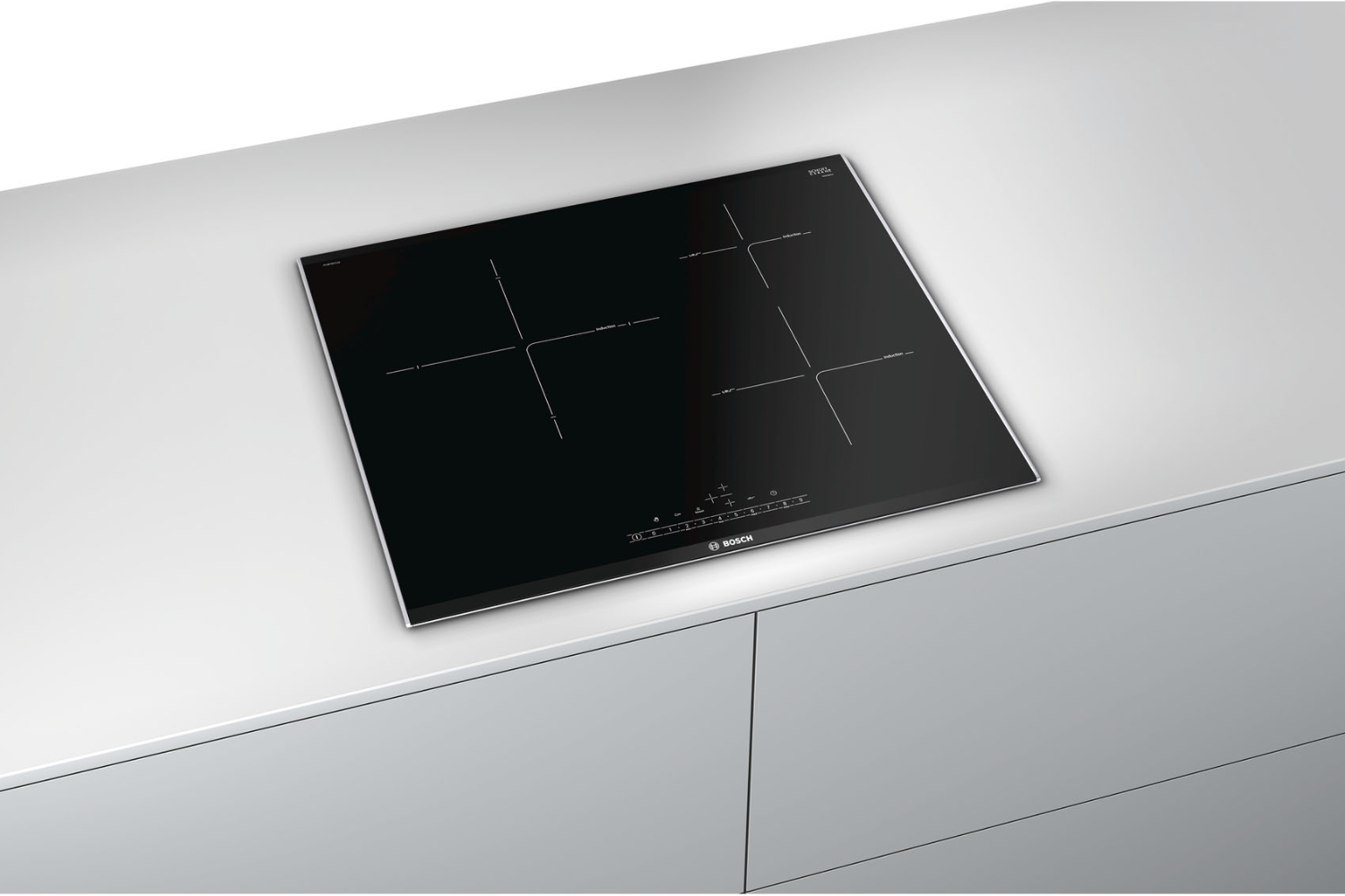 Bếp từ Bosch PIJ675FC1E Serie 6 được thiết kế dạng lắp âm, mang lại sự gọn gàng