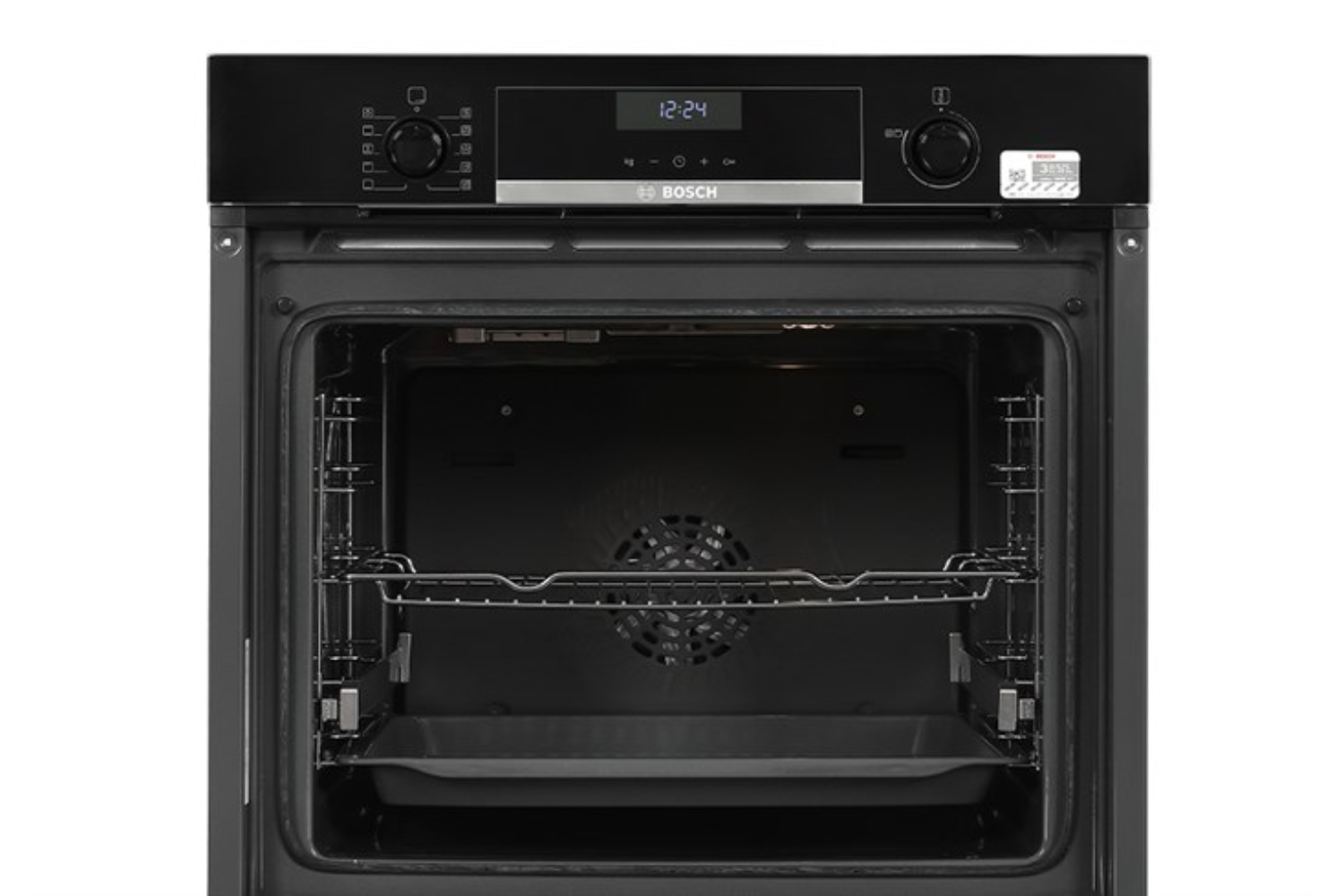 Mặt kính đen bóng kết hợp viền inox không gỉ cao cấp, tạo nên một tổng thể thanh lịch