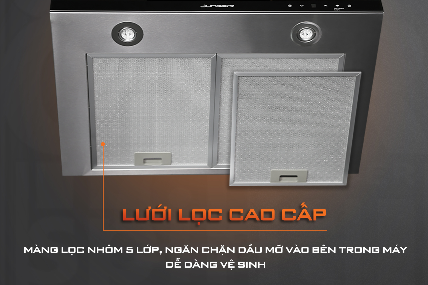 Máy hút mùi áp tường/âm tủ Junger HRJ-700 | 70cm