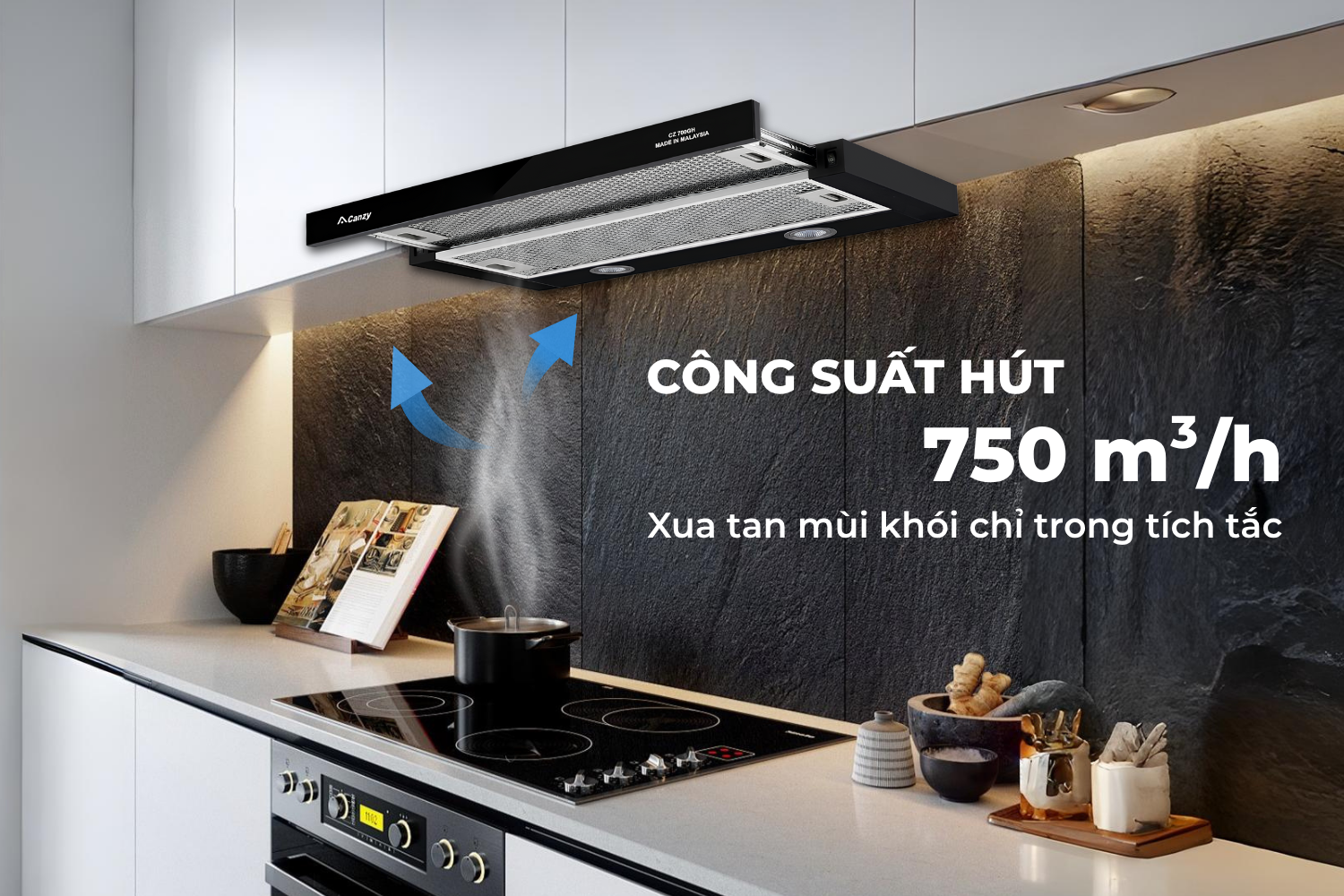 Hút Mùi Âm Tủ Canzy CZ-600GH
