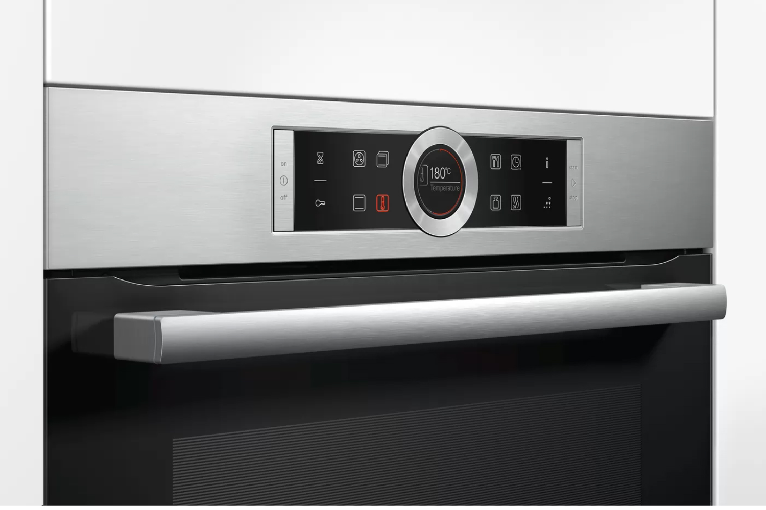 lò nướng Bosch HBG655HS1A Serie 8 trang bị bảng điều khiển cảm ứng TFT (Thin-Film Transistor)