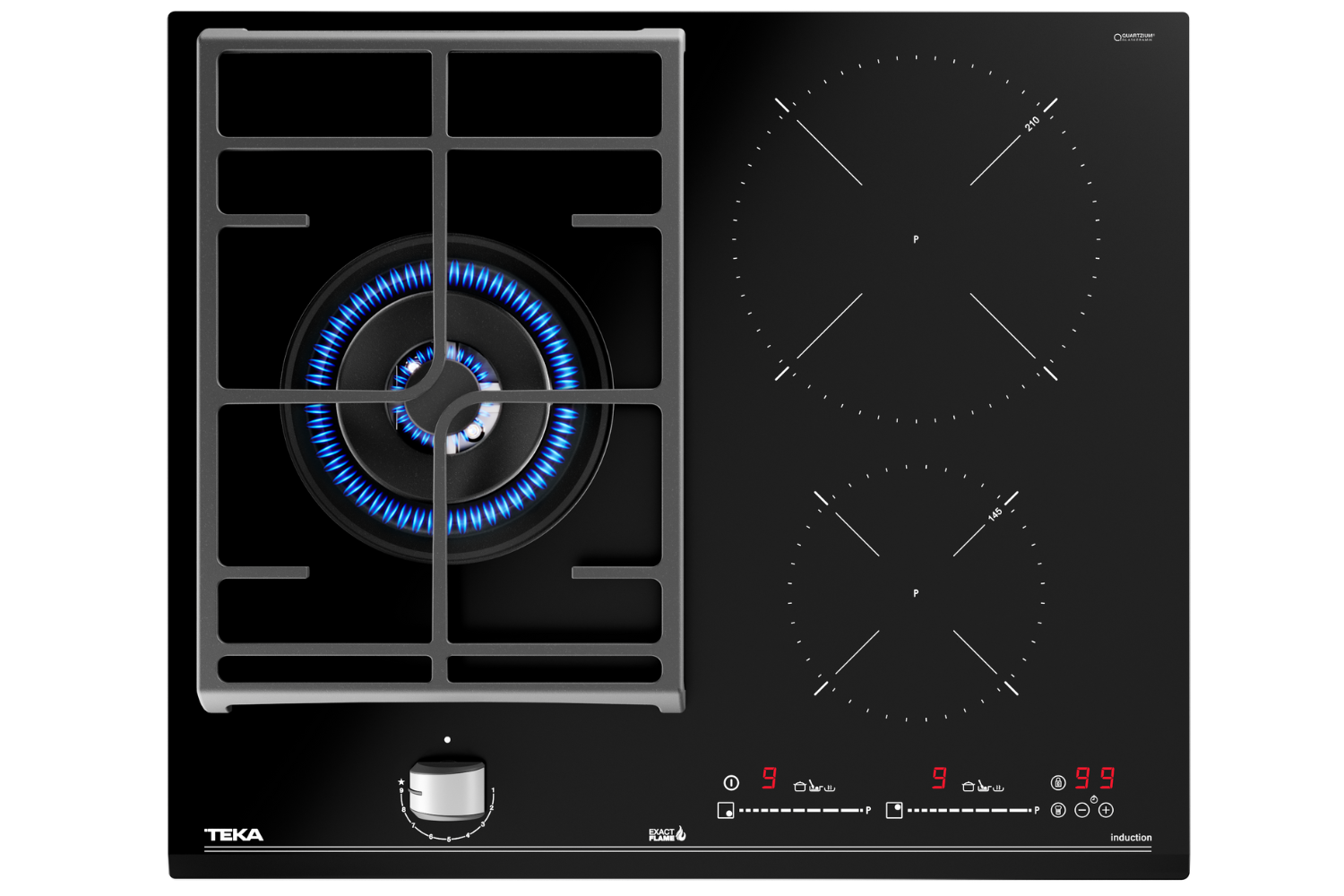 Bếp Từ Kết Hợp Gas Teka JZC 63312 ABB | Lắp Âm 3 Vùng Nấu
