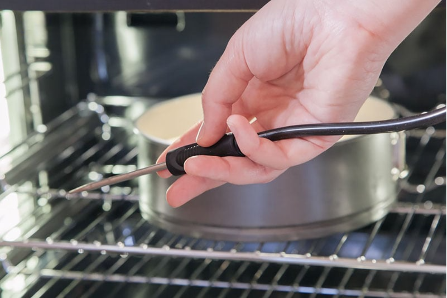 Đầu dò nhiệt độ 3 điểm, đo chính xác nhiệt độ bên trong thực phẩm