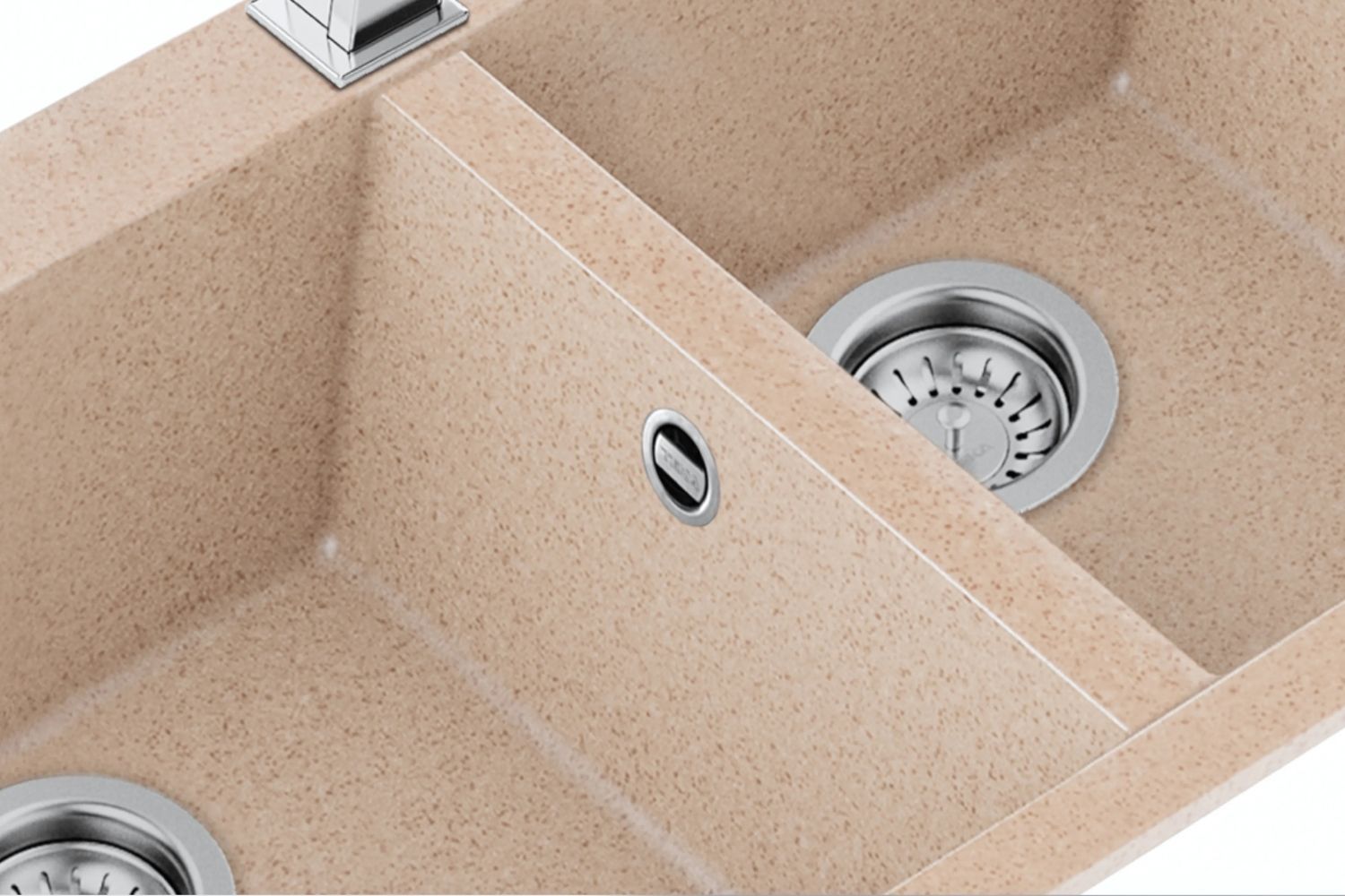 Lỗ thoát tràn được đặt bên trái lòng chậu