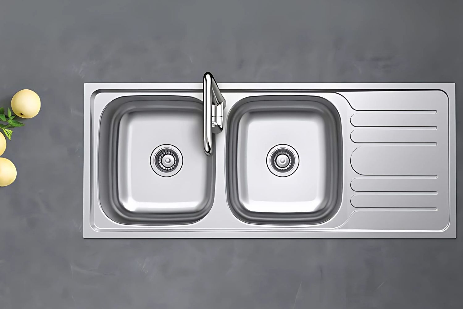 Hafele HS20-SSD2R90 567.20.513 thiết kế 2 hố rửa rộng rãi