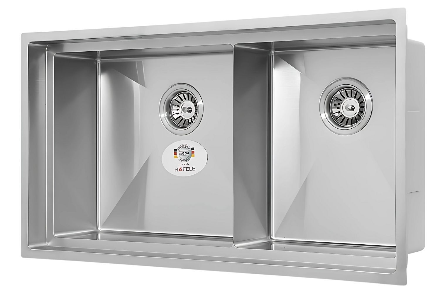 Chậu rửa bát có độ sâu vừa phải, ngăn văng nước ra bên ngoài