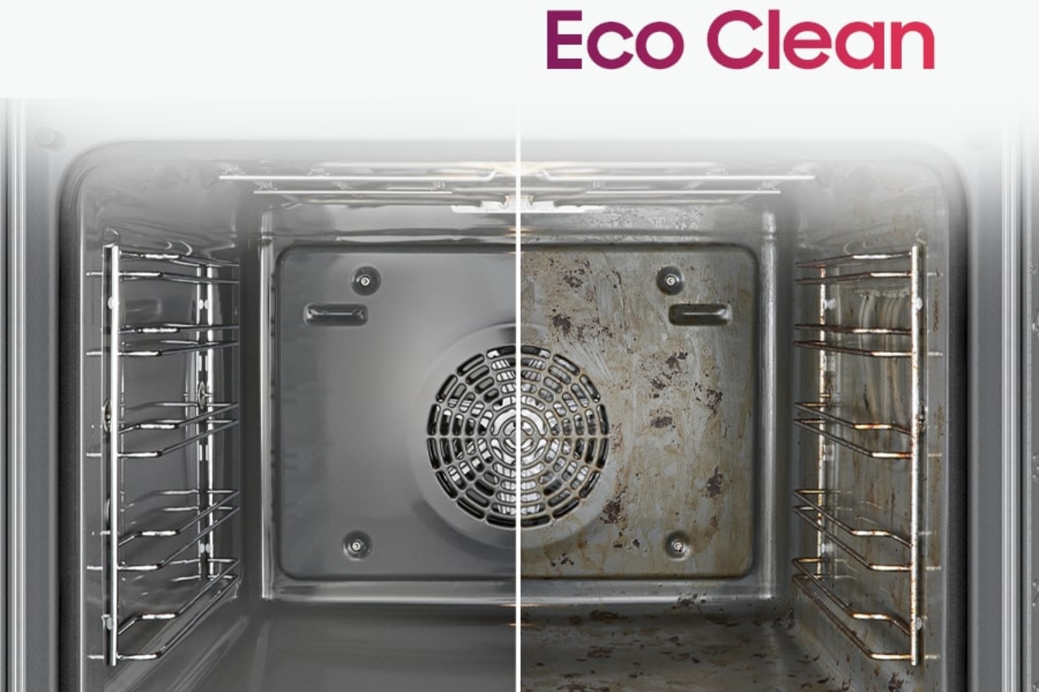 Công nghệ Eco Clean hoạt động nhờ chứa các khối cầu gốm vi sinh hấp thụ các phân tử dầu mỡ bắn lên bề mặt