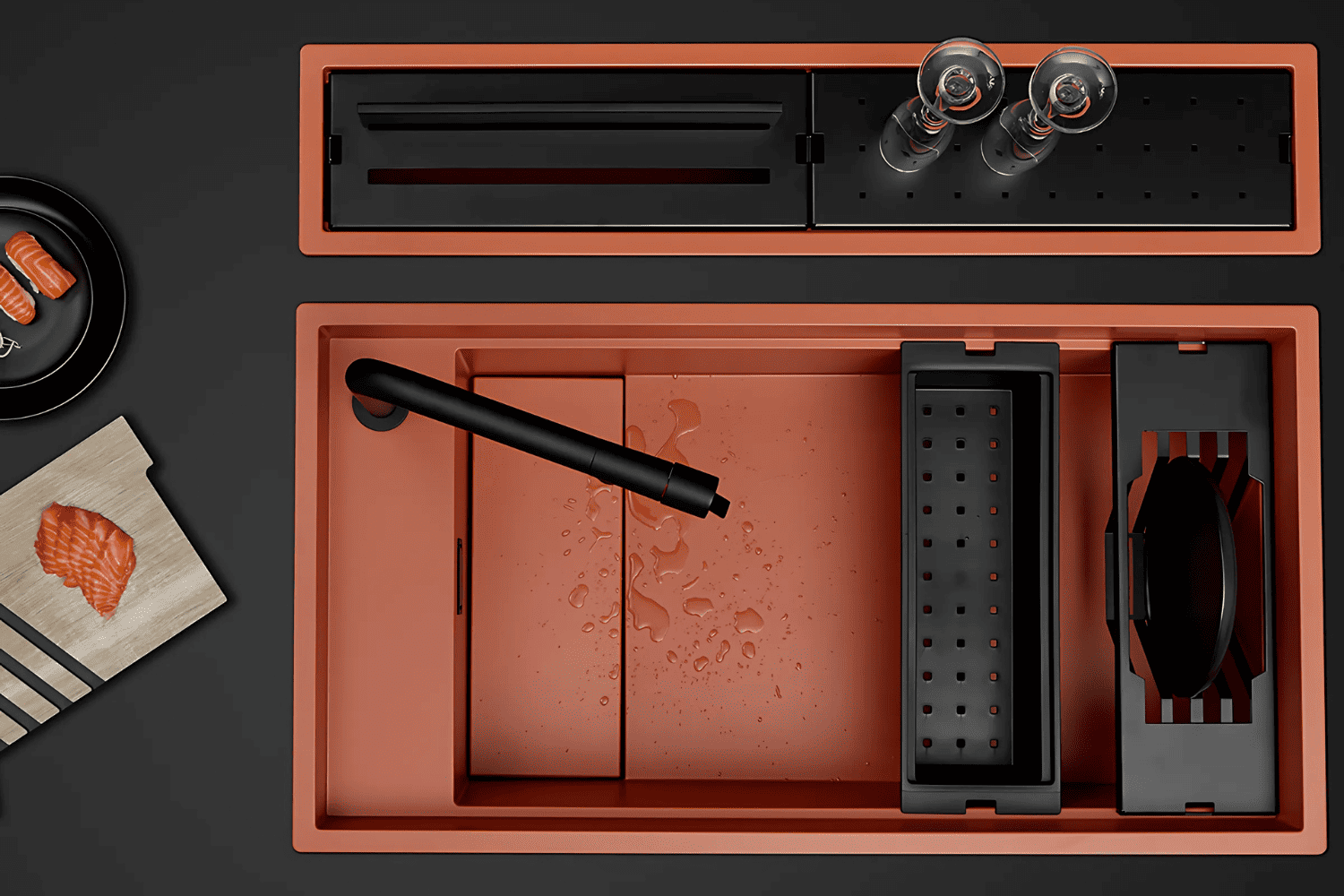 Bồn rửa chén Malloca MYST K83S/K83L với bề mặt phủ nano bạc chống bám bẩn tuyệt đối