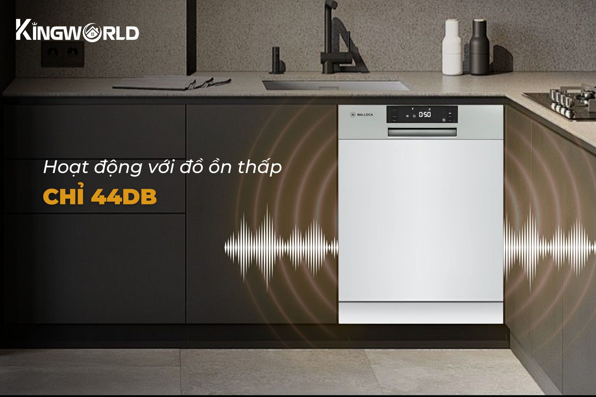 Khả năng vận hành êm ái với độ ồn thấp chỉ 44 dB