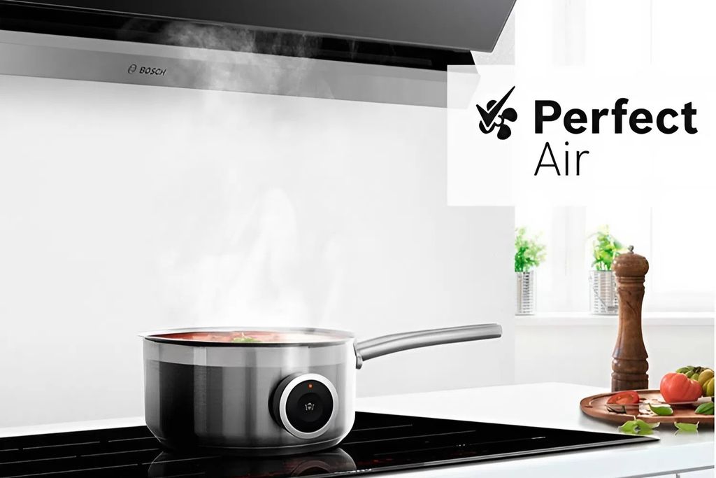 Cảm biến thông minh Perfect Air tích hợp trong máy hút mùi Bosch