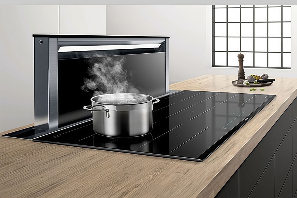 Điều khiển máy hút mùi qua bếp từ tiện lợi