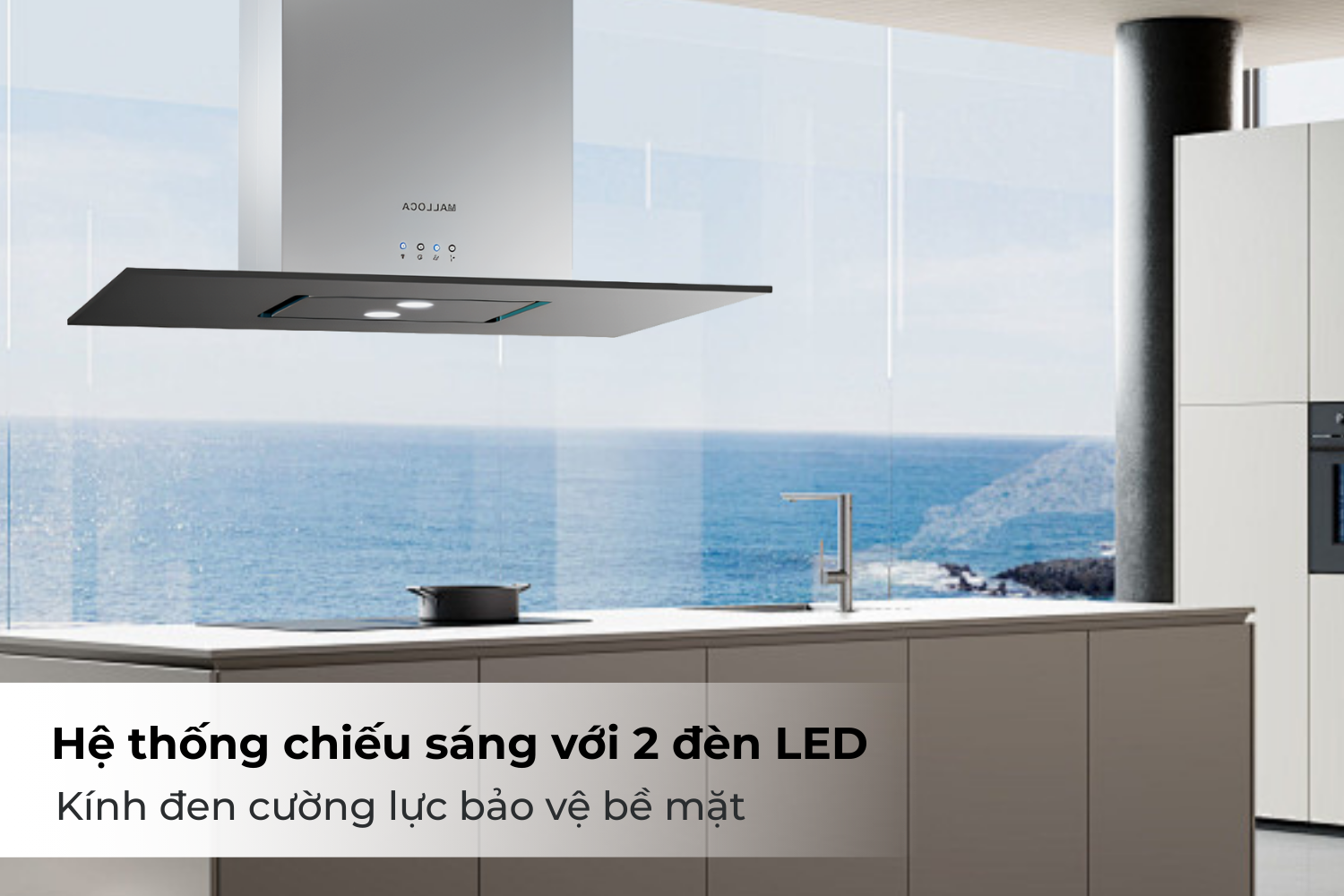 Hệ thống chiếu sáng với 2 đèn LED sang trọng