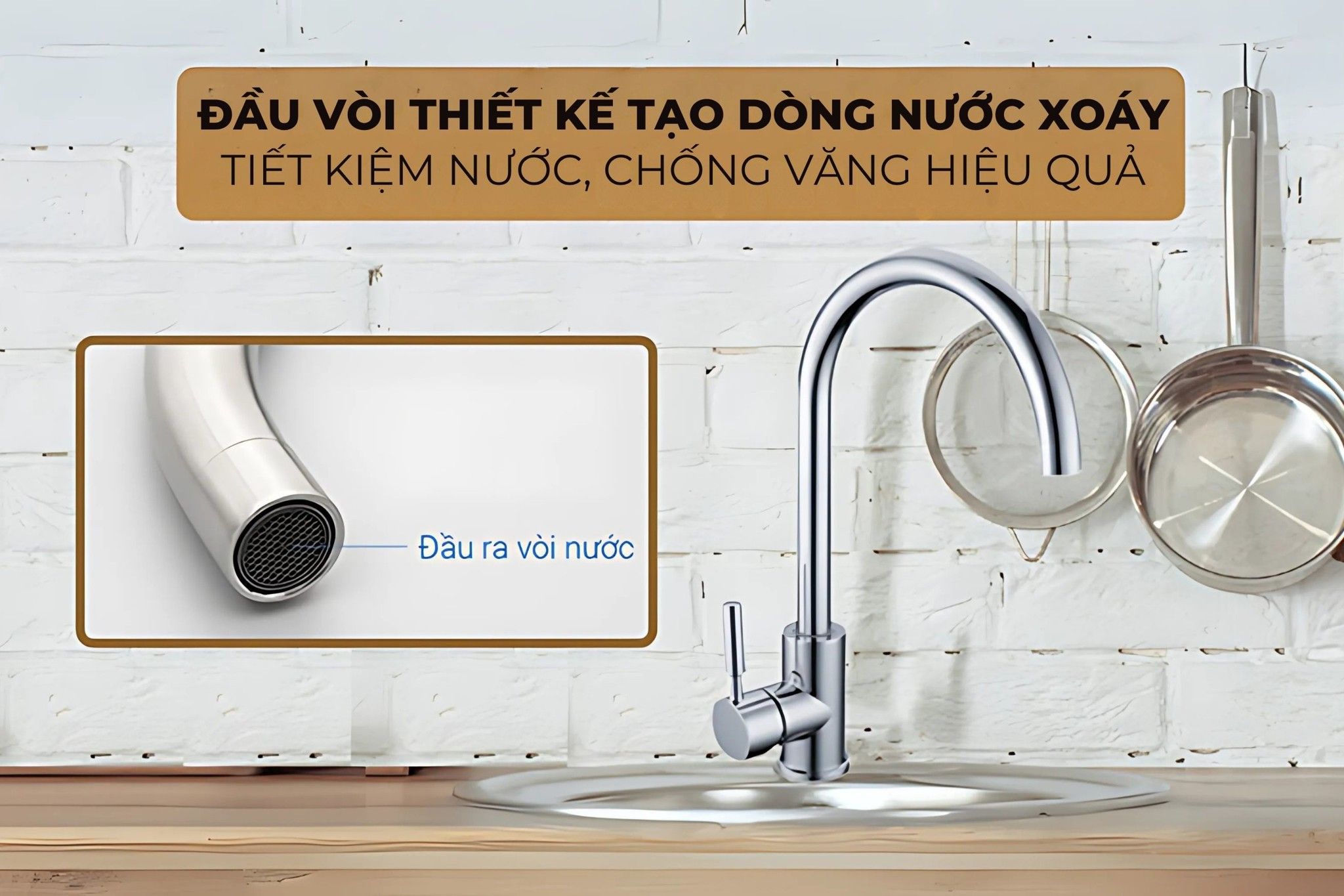 Đầu vòi rửa dạng lưới giúp tiết kiệm nước hiệu quả