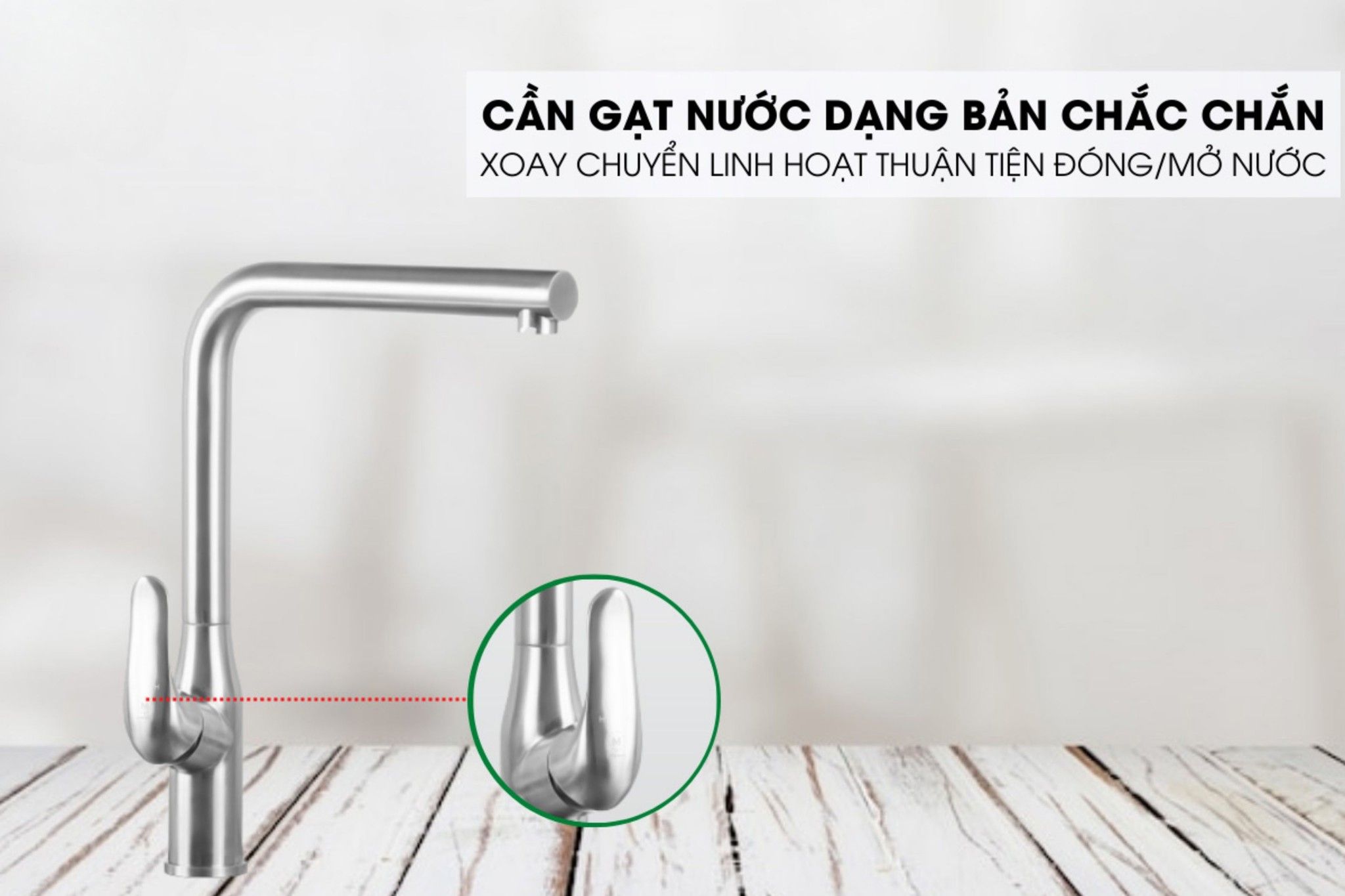Cần gạt Malloca K520S dạng bản chắc chắn