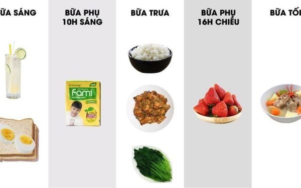 Thực đơn ăn kiêng ngày thứ 5