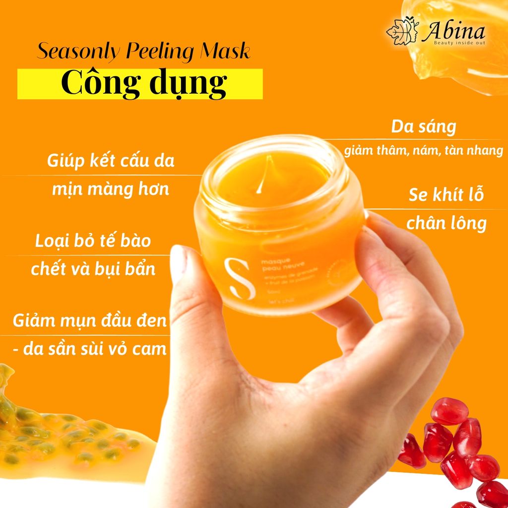Mặt nạ Peel Enzyme Peeling Mask Seasonly
