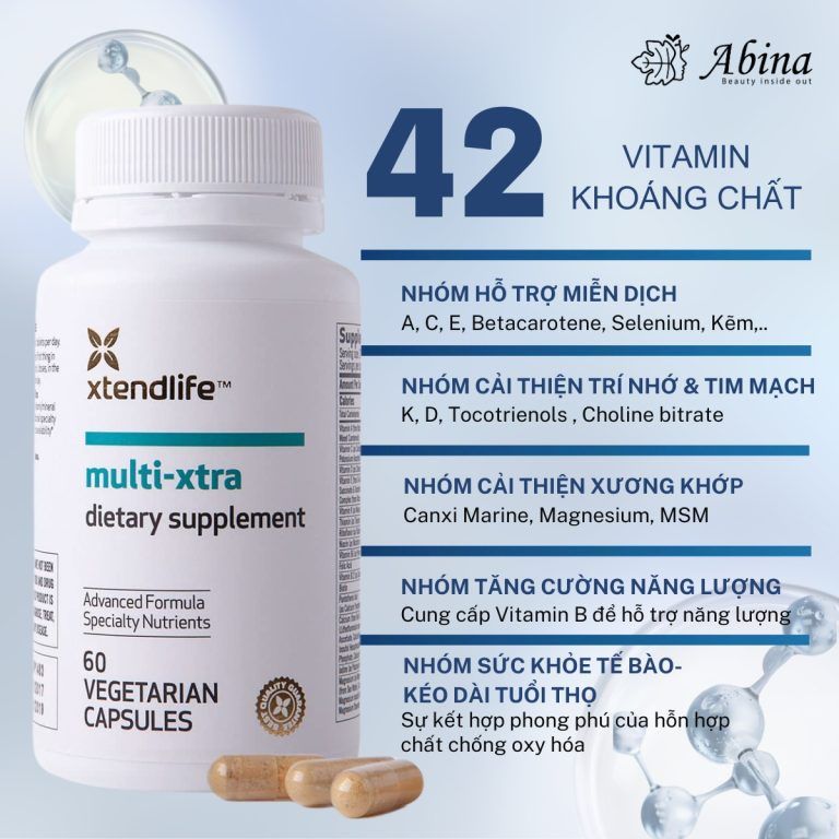 Vitamin tổng hợp cho gia đình Xtend-Life Multi-Xtra