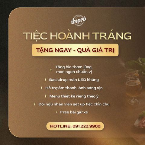 Đặt tiệc hoành tráng cho bạn bè, công ty, doanh nghiệp