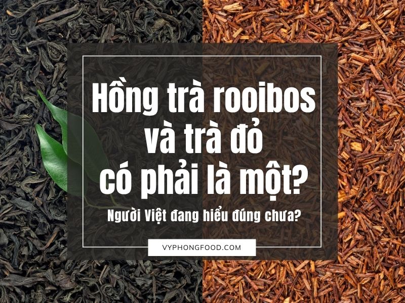 Hồng trà rooibos và trà đỏ có phải là một? Người Việt đang hiểu đúng chưa?