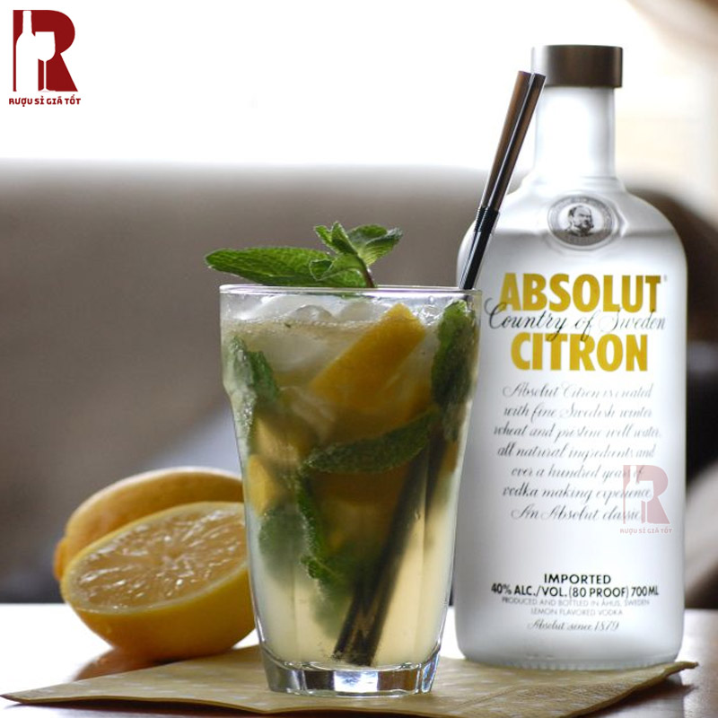 Rượu Vodka Absolut Citron nhập khẩu chính hãng