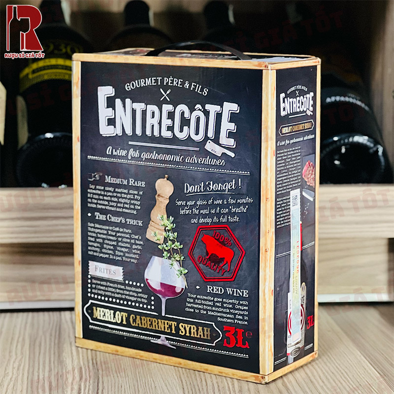 Rượu Entrecôte Blend phù hợp sử dụng như thức uống hằng ngày