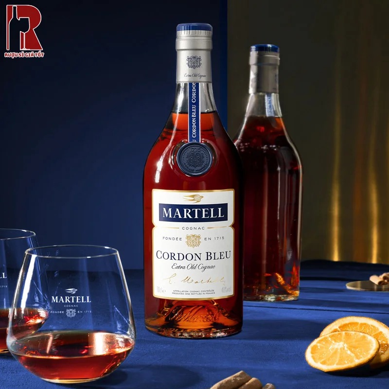 Rượu Martell Cordon Bleu có hương vị êm dịu, tràn đầy và mượt mà